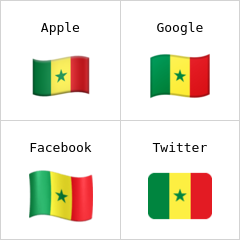 सेनेगल का ध्वज‌ इमोजी