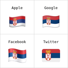 Drapeau de la Serbie emojis