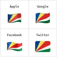A Seychelle-szigetek zászlaja emodzsi