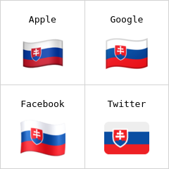 Szlovákia zászlaja emodzsi