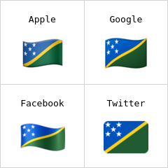 Salomonsaarten lippu emojit