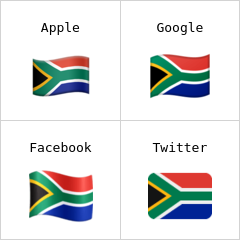 Vlajka Jihoafrické republiky emodži