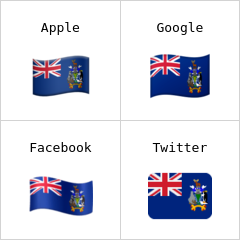 Прапор Південної Джорджії та Південних Сандвічевих островів емодзі