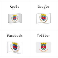 Bandeira de São Bartolomeu emoji