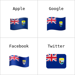 Флаг острова Святой Елены эмодзи