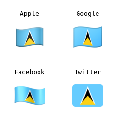 Flagge von St. Lucia Emoji