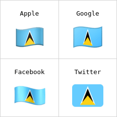 Flag of St. Lucia emoji