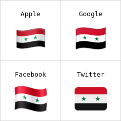 Vlajka Sýrie emodži