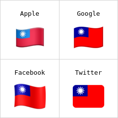 Flagge des Taiwan Emoji