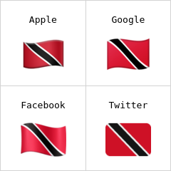 Trinidad és Tobago zászlaja emodzsi