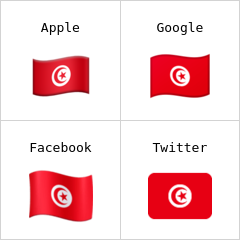 Tunisiens flagga emoji