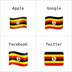 Bandera de Uganda Emojis