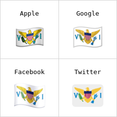 علم جزر فيرجن الأمريكية إيموجي