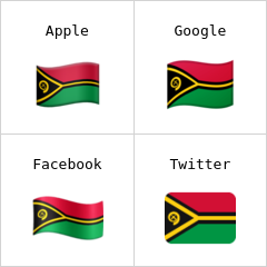 वानुअतु का ध्वज इमोजी