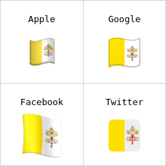 Vatikanstatens flagga emoji