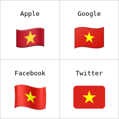 Vietnams flagg emoji