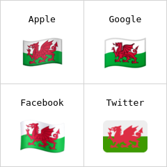 Vlajka Walesu emodži