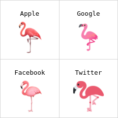 Flamingó emodzsi