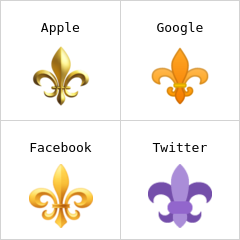 Fransk lilje emoji