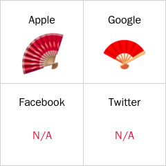 αναδιπλούμενη βεντάλια emoji
