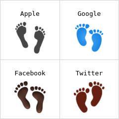 Traces de pas emojis