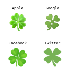 Empat daun semanggi emoji