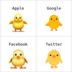 Kylling forfra emoji