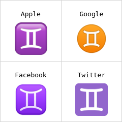 Tweelingen (sterrenbeeld) emoji