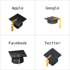 καπέλο αποφοίτησης emoji