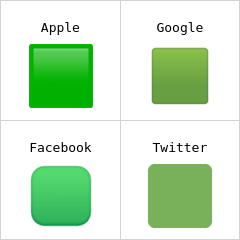 Carré vert emojis