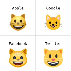 Cara de gato sonriendo Emojis