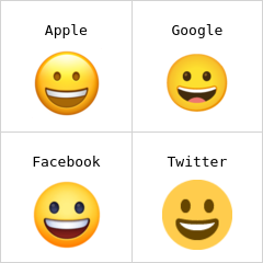 Grinning face emoji