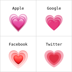 Cœur grandissant emojis