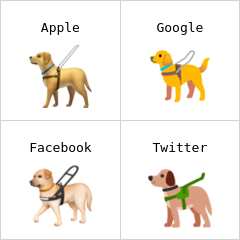 Anjing pemandu emoji