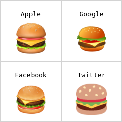 Hamburger emojis