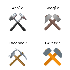 Hammer and pick emoji