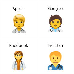 εργαζόμενος του τομέα υγείας emoji