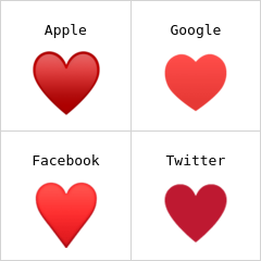 Palo de corazones negro Emojis