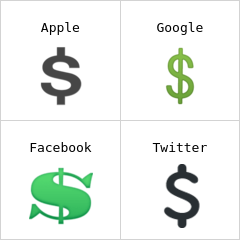 Gruby symbol dolara emoji