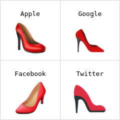 High-heeled shoe emoji