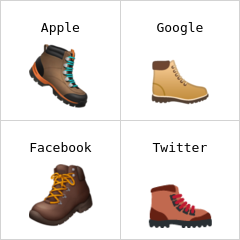 Chaussure de randonnée emojis