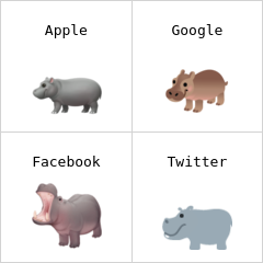 Hipopótamo emoji