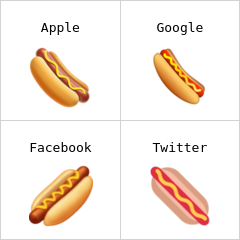 Hot dog emojis
