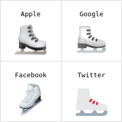 Ice skate emoji
