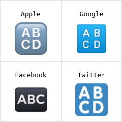 Wielkie litery (alfabet łaciński) emoji