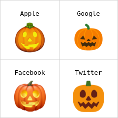 Jack-o-lantern emoji