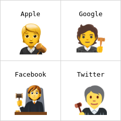 Juiz no tribunal emoji