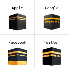 Lăcaș de cult islamic kaaba emoji