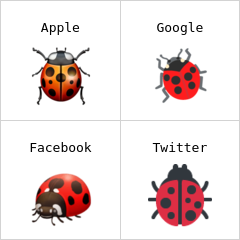 Lady beetle emoji