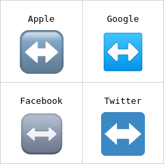 Pil höger och vänster emoji